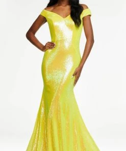Ashley Lauren - 11107 Crisscross Back Sequin Gown 21 Ashley Lauren - 11107 Crisscross Back Sequin Gown