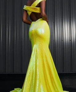 Ashley Lauren - 11107 Crisscross Back Sequin Gown 22 Ashley Lauren - 11107 Crisscross Back Sequin Gown