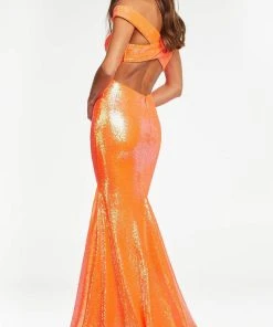 Ashley Lauren - 11107 Crisscross Back Sequin Gown 17 Ashley Lauren - 11107 Crisscross Back Sequin Gown