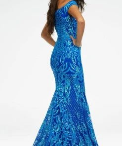 Ashley Lauren - 11112 Off Shoulder Sequin Gown 18 Ashley Lauren - 11112 Off Shoulder Sequin Gown