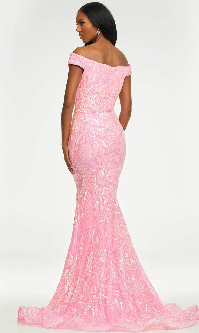Ashley Lauren - 11112 Off Shoulder Sequin Gown 4 Ashley Lauren - 11112 Off Shoulder Sequin Gown