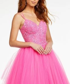 Ashley Lauren - 11146 Embroidered V-Neck Tulle Ballgown 9 Ashley Lauren - 11146 Embroidered V-Neck Tulle Ballgown