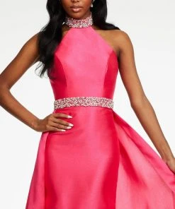 Ashley Lauren - 11148 Bejeweled High Halter Gown
