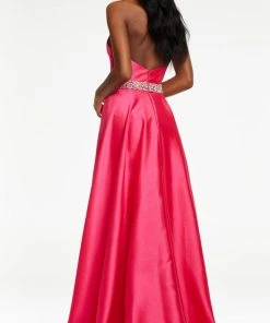 Ashley Lauren - 11148 Bejeweled High Halter Gown
