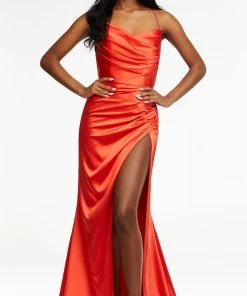 Ashley Lauren - 11162 Cowl Bodice Gown With Slit 31 Ashley Lauren - 11162 Cowl Bodice Gown With Slit