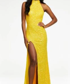 Ashley Lauren - 11174 High Halter Sequin Gown 29 Ashley Lauren - 11174 High Halter Sequin Gown