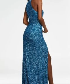 Ashley Lauren - 11174 High Halter Sequin Gown 21 Ashley Lauren - 11174 High Halter Sequin Gown