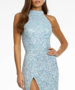 Ashley Lauren - 11174 High Halter Sequin Gown 19 Ashley Lauren - 11174 High Halter Sequin Gown