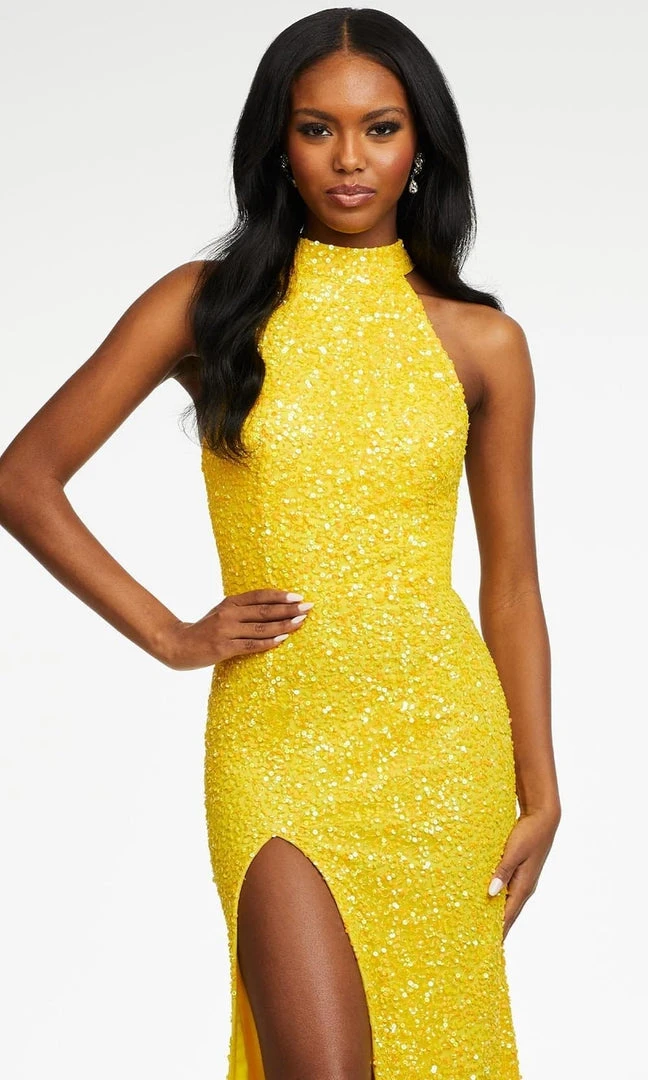 Ashley Lauren - 11174 High Halter Sequin Gown 16 Ashley Lauren - 11174 High Halter Sequin Gown