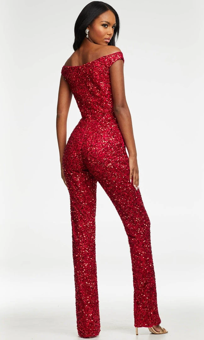 Ashley Lauren - 11175 Off Shoulder Sequin Jumpsuit 13 Ashley Lauren - 11175 Off Shoulder Sequin Jumpsuit