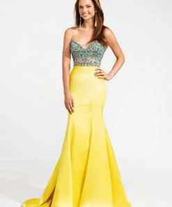 Ashley Lauren - 1122 Sweetheart Illusion Bodice Evening Dress