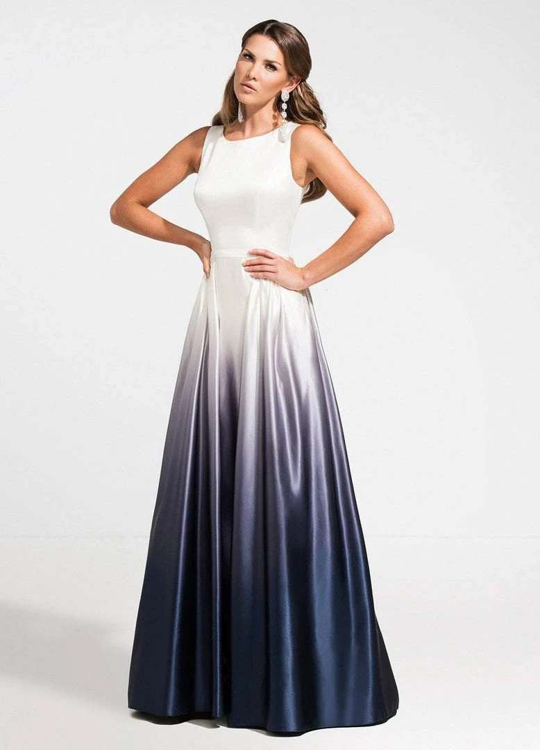 Ashley Lauren - 1130 A-line Ombre Evening Dress 3 Ashley Lauren - 1130 A-line Ombre Evening Dress