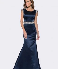 Ashley Lauren - 1143 Crystal Beaded Evening Dress