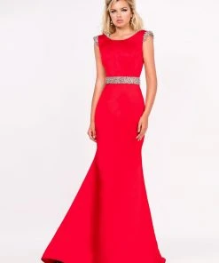 Ashley Lauren - 1143 Crystal Beaded Evening Dress