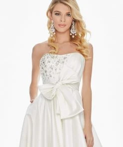 Ashley Lauren - 1341 Strapless Embellished Semi-Sweetheart Ballgown 9 Ashley Lauren - 1341 Strapless Embellished Semi-Sweetheart Ballgown