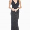 Ashley Lauren - 1561 Sequined Crisscross Strapped Sheath Gown 2 Ashley Lauren - 1561 Sequined Crisscross Strapped Sheath Gown