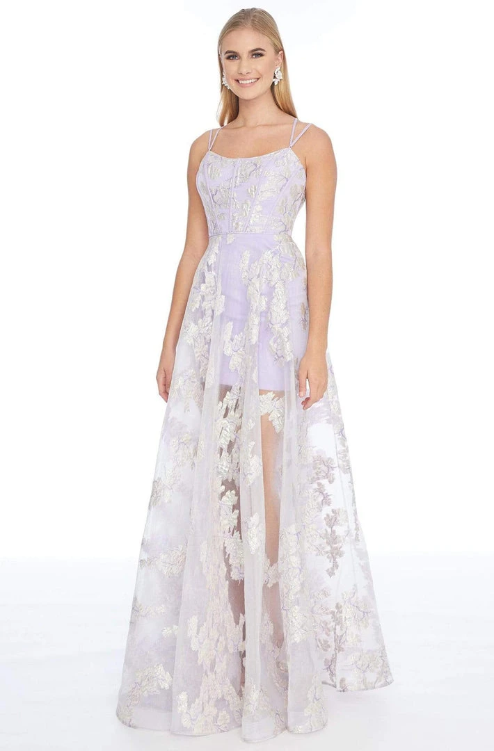 Ashley Lauren - 1760 Scoop Neck Organza A-line Dress 3 Ashley Lauren - 1760 Scoop Neck Organza A-line Dress