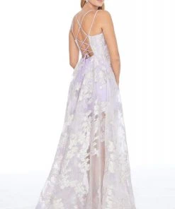 Ashley Lauren - 1760 Scoop Neck Organza A-line Dress 7 Ashley Lauren - 1760 Scoop Neck Organza A-line Dress