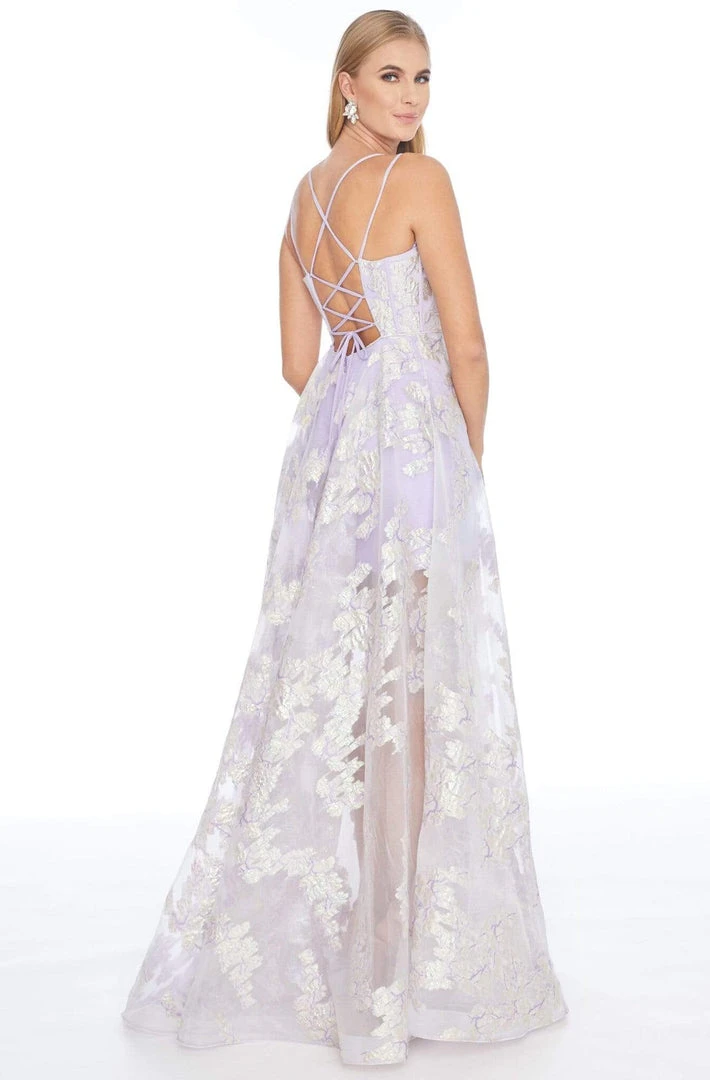 Ashley Lauren - 1760 Scoop Neck Organza A-line Dress 4 Ashley Lauren - 1760 Scoop Neck Organza A-line Dress