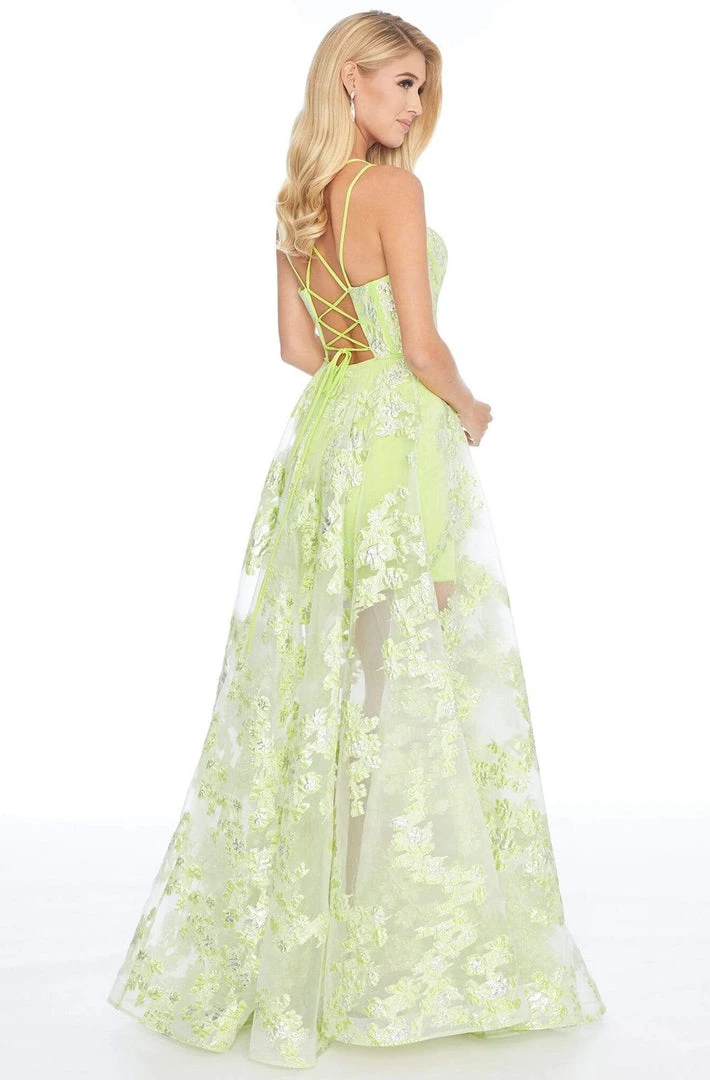 Ashley Lauren - 1760 Scoop Neck Organza A-line Dress 6 Ashley Lauren - 1760 Scoop Neck Organza A-line Dress