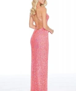 Ashley Lauren - 1818 Embellished Scoop Neck Sheath Dress 9 Ashley Lauren - 1818 Embellished Scoop Neck Sheath Dress