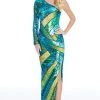 Ashley Lauren - 1839 Sequined One Shoulder Sheath Dress