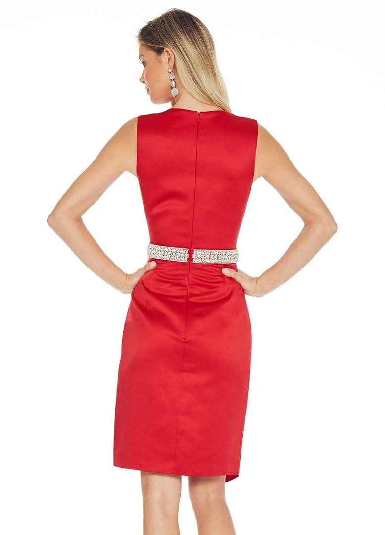 Ashley Lauren - 4048 Pearl & Rhinestone Belted Cocktail Dress 7 Ashley Lauren - 4048 Pearl & Rhinestone Belted Cocktail Dress