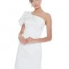 Ashley Lauren - 4212 One Shoulder Column Short Dress With Bow