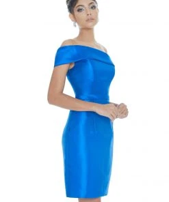 Ashley Lauren - 4215 One Shoulder Column Cocktail Dress