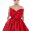 Ashley Lauren - 4218 Bowed Strapless A-Line Cocktail Dress 1 Ashley Lauren - 4218 Bowed Strapless A-Line Cocktail Dress