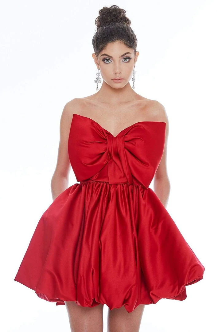 Ashley Lauren - 4218 Bowed Strapless A-Line Cocktail Dress 3 Ashley Lauren - 4218 Bowed Strapless A-Line Cocktail Dress