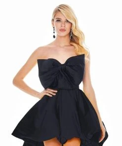 Ashley Lauren - 4218 Bowed Strapless A-Line Cocktail Dress 17 Ashley Lauren - 4218 Bowed Strapless A-Line Cocktail Dress