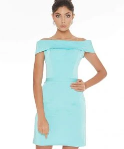 Ashley Lauren - 4224 Off Shoulder Sheath Cocktail Dress