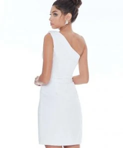 Ashley Lauren - 4229 One Shoulder Bow Cocktail Dress