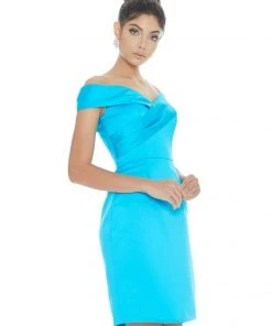 Ashley Lauren - 4291 Off-Shoulder Column Cocktail Dress
