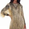 Ashley Lauren - 4414 Fringe Jewel Sheath Cocktail Dress 2 Ashley Lauren - 4414 Fringe Jewel Sheath Cocktail Dress