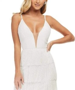 Ashley Lauren - 4419 Plunging V-Neck Sheath Dress 20 Ashley Lauren - 4419 Plunging V-Neck Sheath Dress