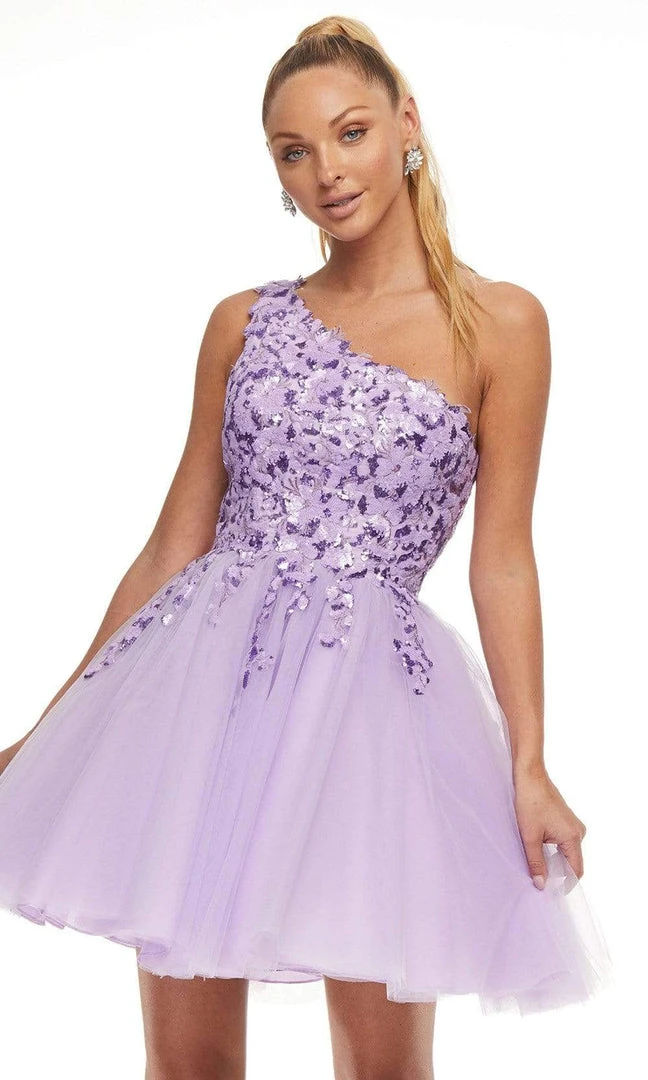 Ashley Lauren - 4453 Sequin Appliques A-Line Cocktail Dress 3 Ashley Lauren - 4453 Sequin Appliques A-Line Cocktail Dress