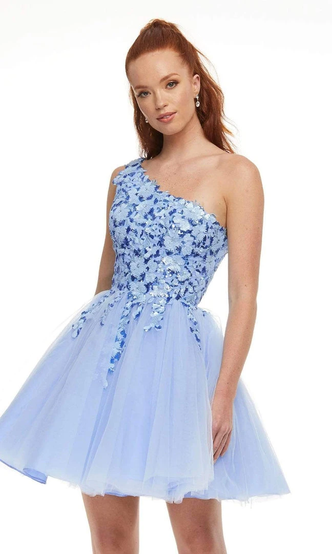 Ashley Lauren - 4453 Sequin Appliques A-Line Cocktail Dress 8 Ashley Lauren - 4453 Sequin Appliques A-Line Cocktail Dress