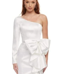 Ashley Lauren - 4463 Asymmetrical Fitted Cocktail Dress