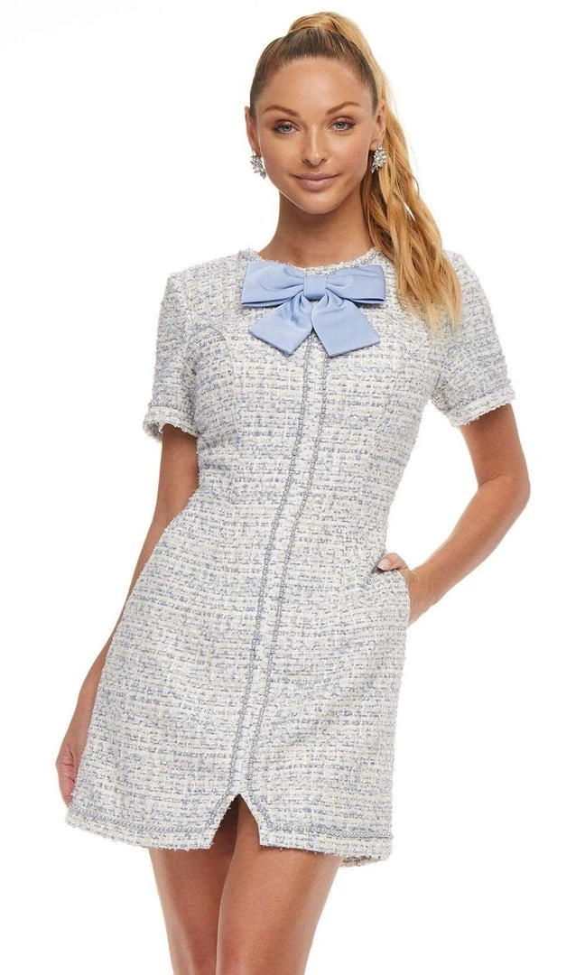 Ashley Lauren - 4472 Fitted Pearls Sheath Dress 3 Ashley Lauren - 4472 Fitted Pearls Sheath Dress