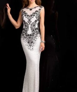 SCALA BG Haute - 48719 Artistic Embellished Sleeveless Gown