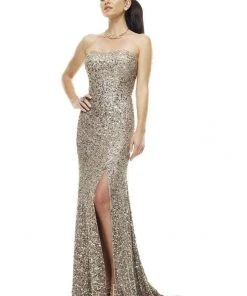 SCALA BG Haute - E01015 Strapless Sweetheart Sheath Dress