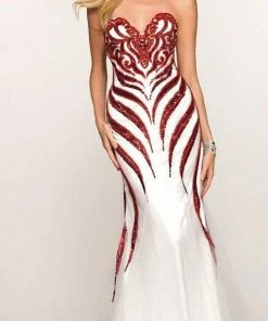 SCALA BG Haute - G3305 Dress In White And Red