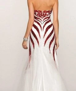SCALA BG Haute - G3305 Dress In White And Red
