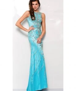 SCALA BG Haute - G3307 Dress In Aqua Silver