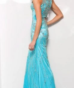 SCALA BG Haute - G3307 Dress In Aqua Silver