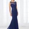 Cameron Blake By Mon Cheri Cameron Blake - 118671 Illusion Lace Bateau Evening Dress