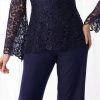 Cameron Blake By Mon Cheri Cameron Blake - 218611 Three-piece Sheer Lace Pantsuit 2 Cameron Blake By Mon Cheri Cameron Blake - 218611 Three-piece Sheer Lace Pantsuit