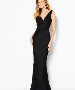 Cameron Blake By Mon Cheri Cameron Blake - 219677 Embellished Plunging V-neck Trumpet Dress 10 Cameron Blake By Mon Cheri Cameron Blake - 219677 Embellished Plunging V-neck Trumpet Dress